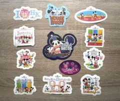 【限定・非売品】香港ディズニー キャラクターステッカーセット 12枚 香港限定①