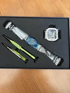 G-SHOCK GW-5610用 ベゼル（銀）/ベルト（黒）