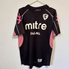 mitre サッカーシャツ 黒/ピンク イングランド