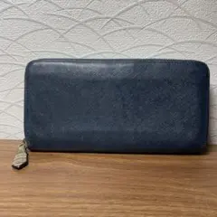 Paul Smith ポールスミス 長財布 ネイビー ラウンドジップ - メルカリ