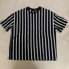 Spinns ストライプ Tシャツ ブラック Lのサムネイル