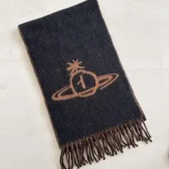 美品✨Vivienne Westwood　ウールマフラー　オーブ　リバーシブル