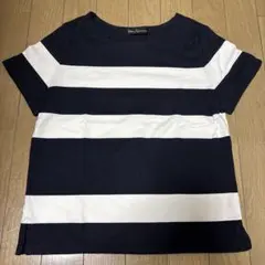 【美品】Clear Impression ボーダーTシャツ ネイビー×ホワイトのサムネイル