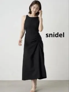 snidel ドロストバッグオープンワンピース