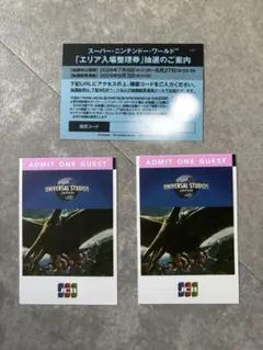 ユニバーサルスタジオジャパン チケット 2枚セットのサムネイル