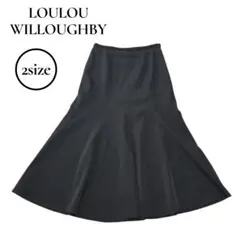 美品✨️LOULOU WILLOUGHBY　フレアスカート　黒　美シルエットのサムネイル