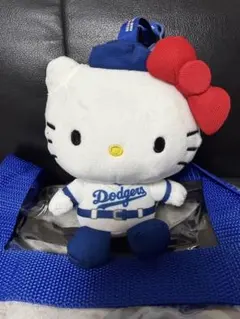 お値下げ中【大谷HRの日グッズ】ドジャース×ハローキティ特別限定コラボぬいぐるみ 大谷HRの日グッズ】ドジャース×ハローキティ特別限定コラボぬいぐるみ