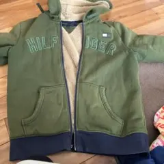 TOMMY HILFIGER オリーブグリーン パーカー M