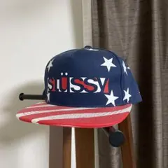 stussy ステューシー　キャップ スター　スナップバック　星条旗