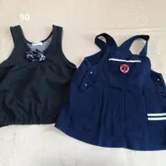 値下げしました春　ワンピース　ジャンパースカート　90 まとめ売り