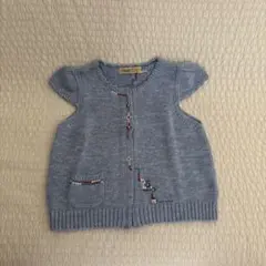 ファミリア　ベスト　フリル袖　ニットベスト　女の子