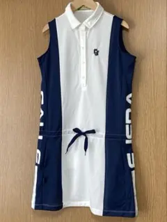 超美品♡ カジェヘラ ゴルフ ワンピース レディース ウエア 白 青 1 春夏