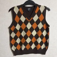 ニットベスト アーガイル柄 ヴィンテージ 90s ノームコア シティー 
