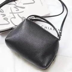 【美品】GIANNI CHIARINI アリファ S ショルダーバッグ　黒のサムネイル