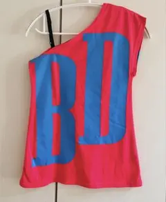 【BABYDOLL DEEP】ワンショルダー Tシャツ ピンク Mのサムネイル