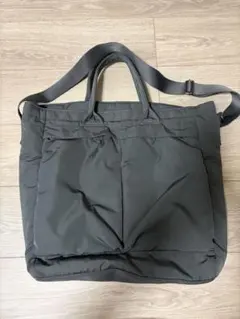 UNIQLO 2WAYユーティリティバッグ グレー ショルダー トート 大容量