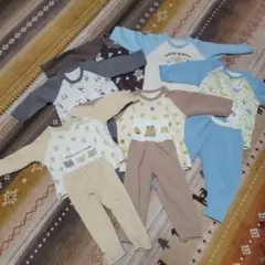 ベビーパジャマ 80cmまで 動物柄