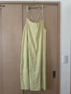 ライトグリーン キャミワンピース