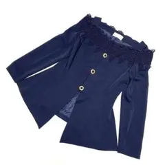 【極美品】ジュネビビアン ジャケット L相当 ネイビー 金ボタン 90s 00s