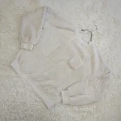 IGNIO ボアクルーネックトレーナ　O(JASPO)オフホワイト