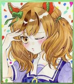 一点物 手描きイラスト ファンアート 原画 ウマ娘 ダンツフレーム