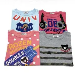 【まとめ売り】DOUBLE.B 半袖Tシャツ 4枚セット 110cmのサムネイル