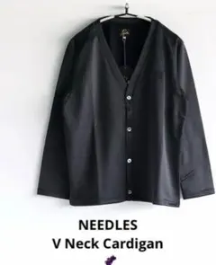 【激レア】Needles ニードルス　カーディガン　ベロア　完売モデル　黒 激レア】Needles ニードルス カーディガン ベロア 完売モデル 黒