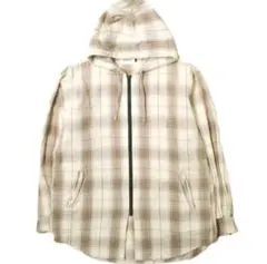 CAL O LINE キャルオーライン 18SS フードジップチェックシャツ