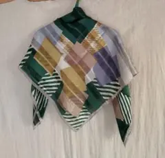 新品 大判 シルクスカーフ 絹100% ヘアターバン