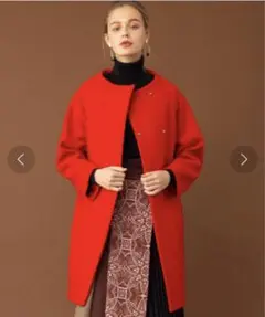 UNITED TOKYO ハイネックコクーンコート