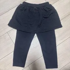 西松屋★裏起毛のスカート付きレギンス ブラック 95