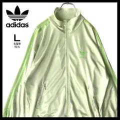 アディダス adidas トラックジャケット 刺繍ロゴ 80~90s 古着 L