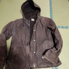 Carhartt ダック地 フーデッドジャケット ブラウンのサムネイル