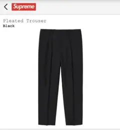 32 黒 Supreme 22SS Pleated Trouser スラックス - メルカリ