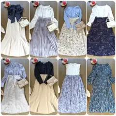 N605 レディース服 コーデ まとめ売り キレイめ フェミニン♡ブルー系