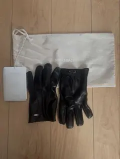 BLACK cash baby open finger glove - メルカリ