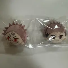 呪術廻戦 プチっとバッジ 両面宿儺 虎杖悠仁 ぬいぐるみ マスコット