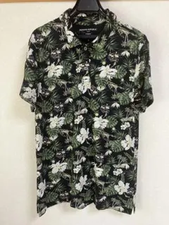 BANANA REPUBLIC フローラル メンズ半袖シャツ Lのサムネイル