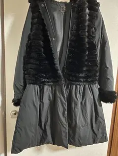 ■TOCCA ウール ファー ダウンコート コート TOCCA（トッカ） ダウンコート ダウンジャケット LOOFAH ショール