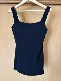 カップ付きタンクトップ　レディース　インナー　ブラック