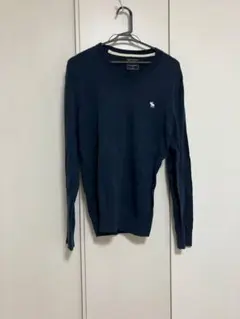 Abercrombie & Fitch Vネックニット ネイビー Sのサムネイル