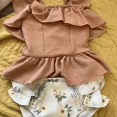 フリル付きセパレート水着 女の子用
