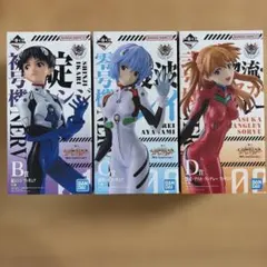 エヴァンゲリオン一番くじ30th Ｂ　Ｃ　Ｄ賞セット シンジ・レイ・アスカ