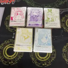 五等分の花嫁カードゲーム　プロモ5種各1枚セット　箔押し