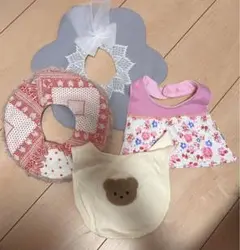 ベビー用スタイ・よだれかけセット4点
