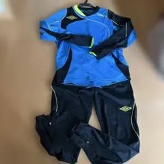 Umbro ピステ上下 青/黒/黄160センチ