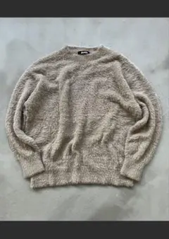 kutir ベージュ ファー風ニット Lサイズのサムネイル