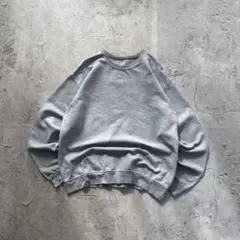 USA古着 無地 スウェット トレーナー グレー アメリカ輸入