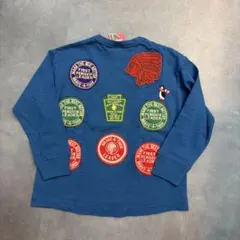 2026SSデニムダンガリー ワッペンペンギン Ｔシャツ135のサムネイル