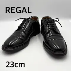 REGAL リーガル　2504 外羽根　プレーントゥ　23cm ブラック　黒のサムネイル